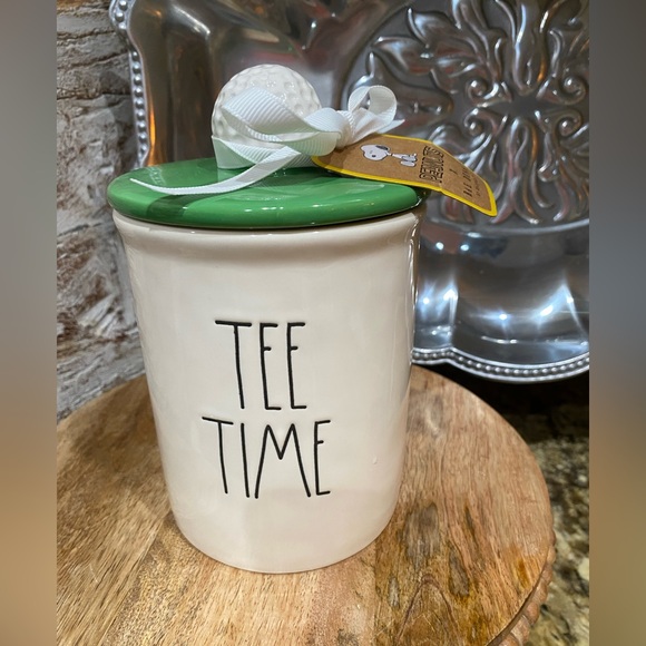 Rae Dunn Peanuts Snoopy TEE TIME golf ball topper canister - Brand new - Picture 1 of 6